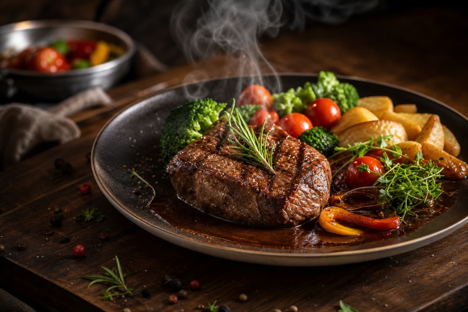 Foto makanan premium